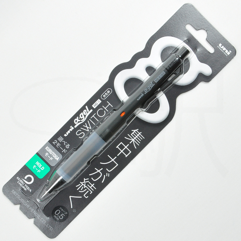 Uni Alpha Gel Switch 0.5mm Mechanical Pencil - Black